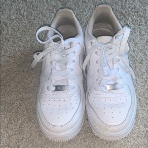 all white air force 1s.